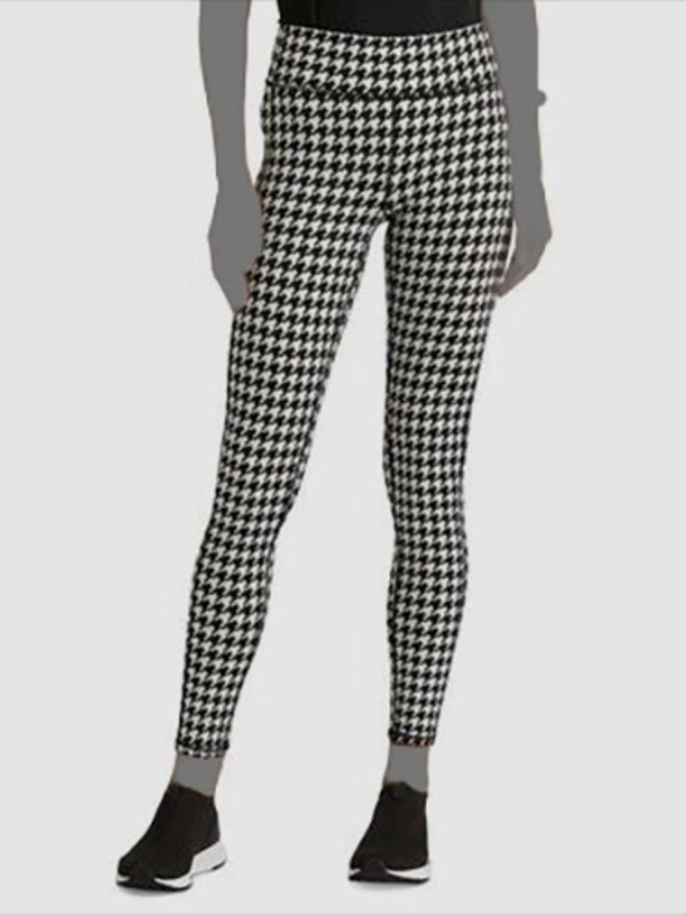 Ralph Lauren Petite Houndstooth High-Waist Leggings SZ Med